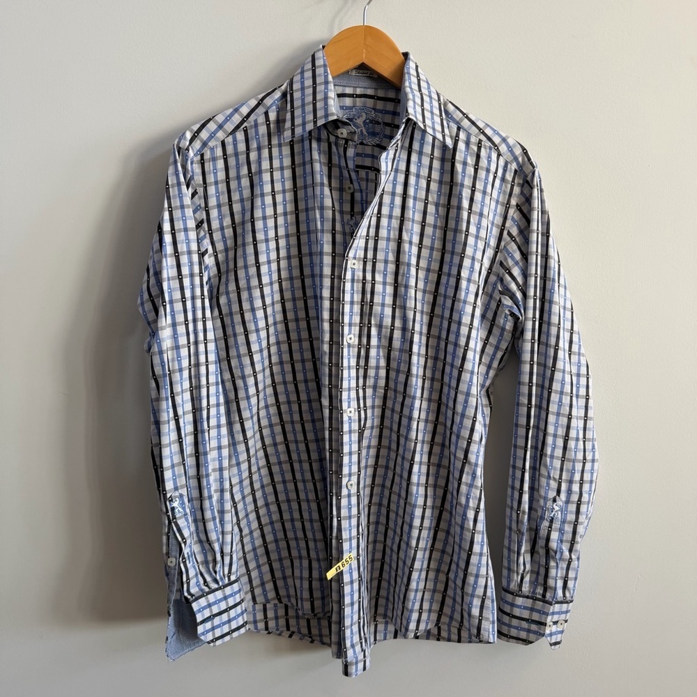 Bugatchi Multicolor Checkered Button Down Shirt